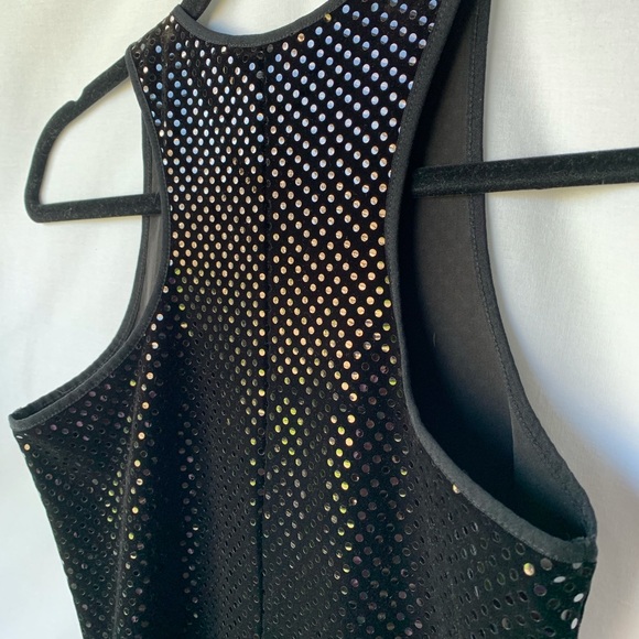 Small, Ralph Lauren, black velvet sequin dress - Picture 5 of 11